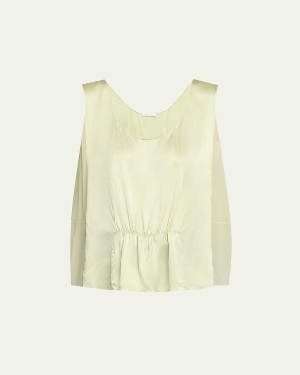 Dinara Boxy Silk Top